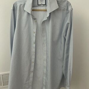 Charles Tyrwhitt Light Blue Striped Shirt